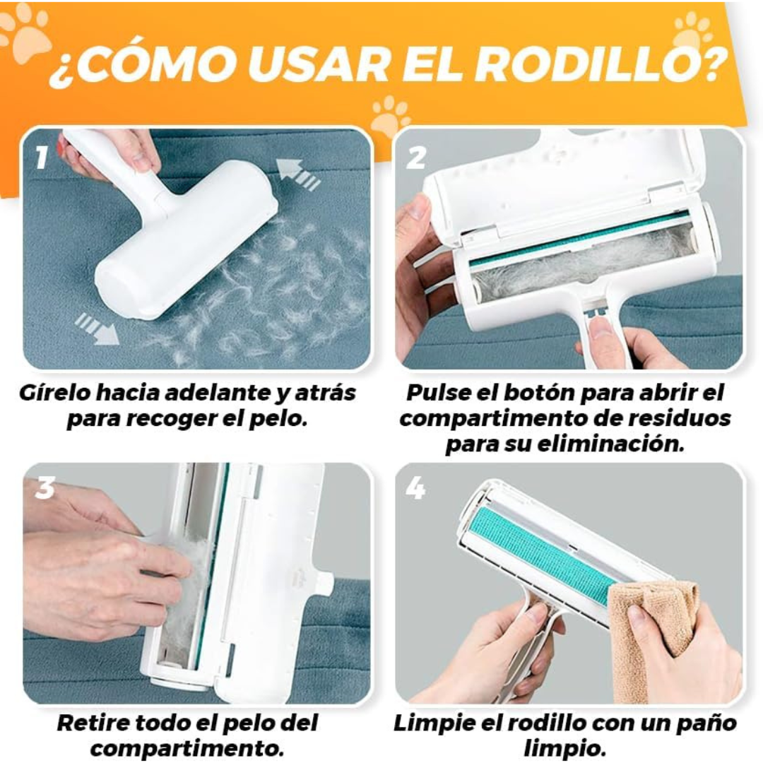 Rodillo Anti-Pelos Mascotas